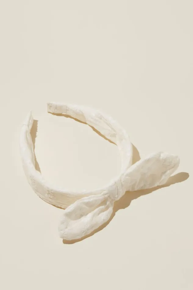 Girls 214 Hair Accessories Cotton On Bailee Bow Headband Vanillabroderie