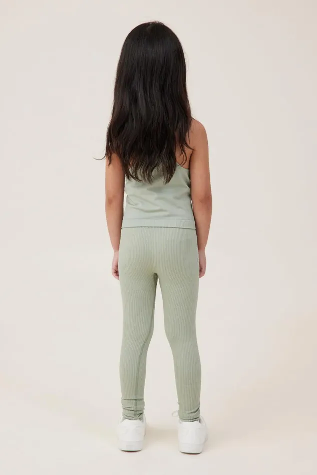 Girls 214 Leggings Pants and Jeans Cotton On Imogen Seamfree Legging Deep Sage