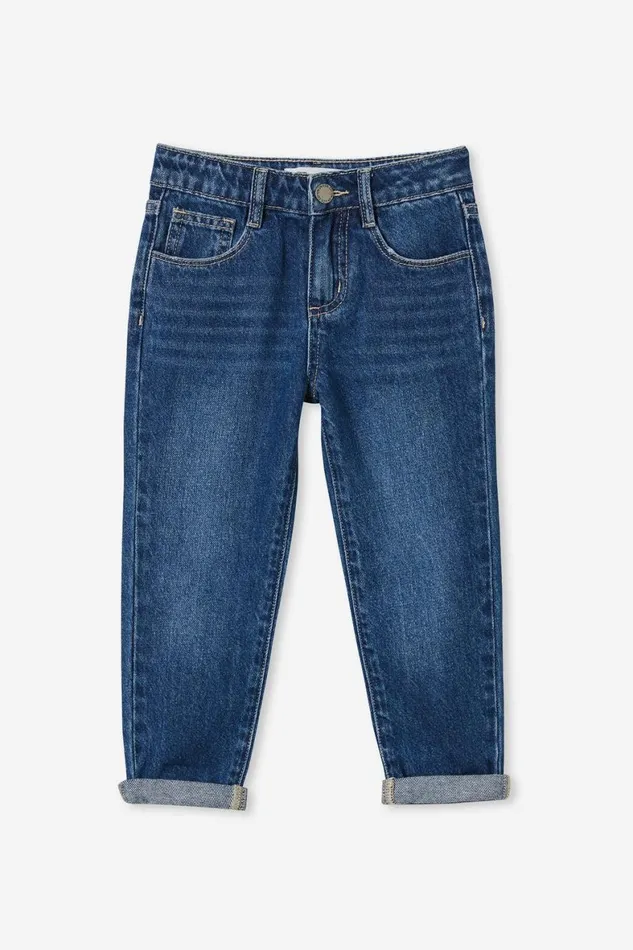 Girls 214 Leggings Pants and Jeans Cotton On India Mom Jean Midnight Blue Wash