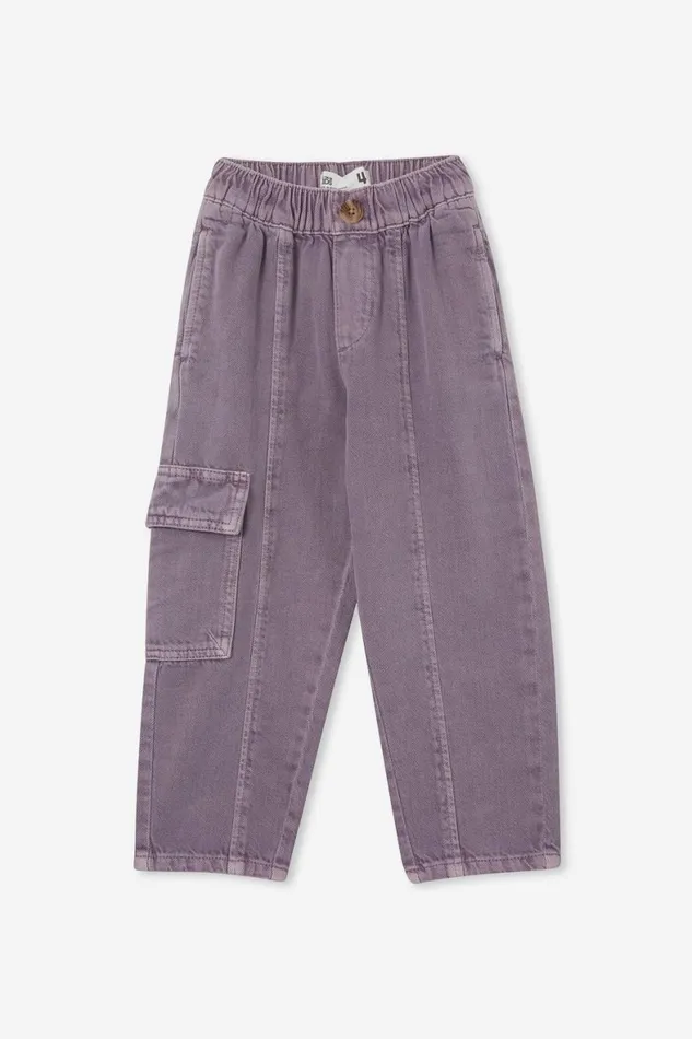 Girls 214 Leggings Pants and Jeans Cotton On Katie Cargo Pant Dusk Purple