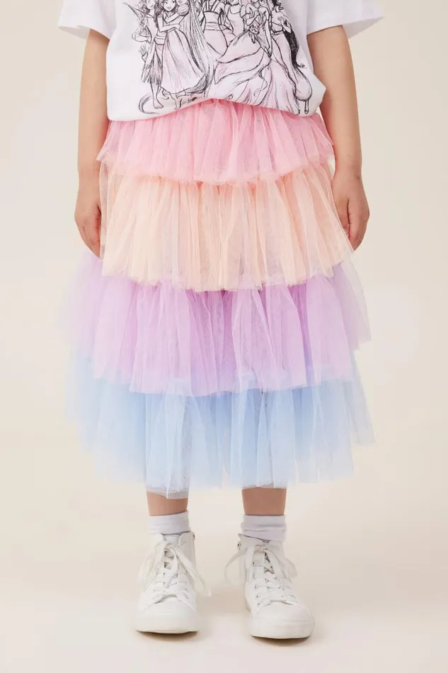 Girls 214 Shorts Skirts and Playsuits Cotton On Trixiebelle Dress Up Skirt Tropical Rainbow