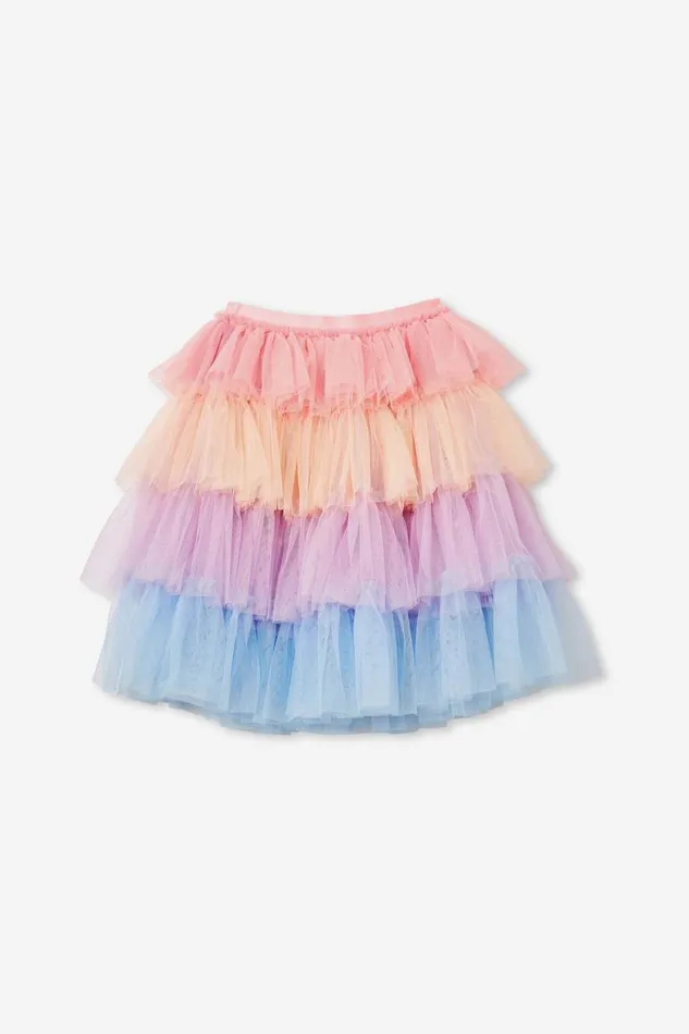 Girls 214 Shorts Skirts and Playsuits Cotton On Trixiebelle Dress Up Skirt Tropical Rainbow