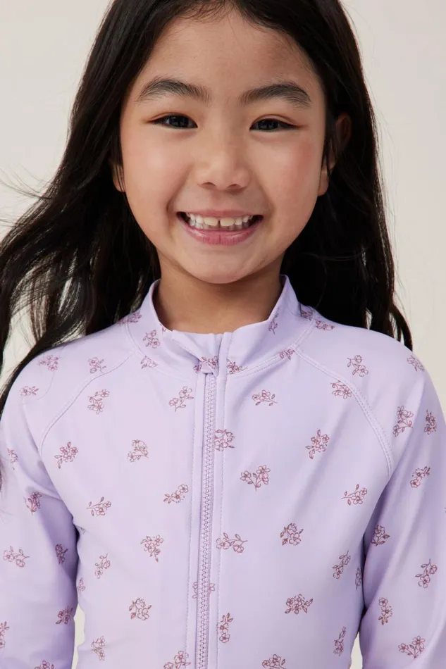 Girls 214 Swimwear Cotton On Lydia One Piece Lilac Dropbetsy Ditsy