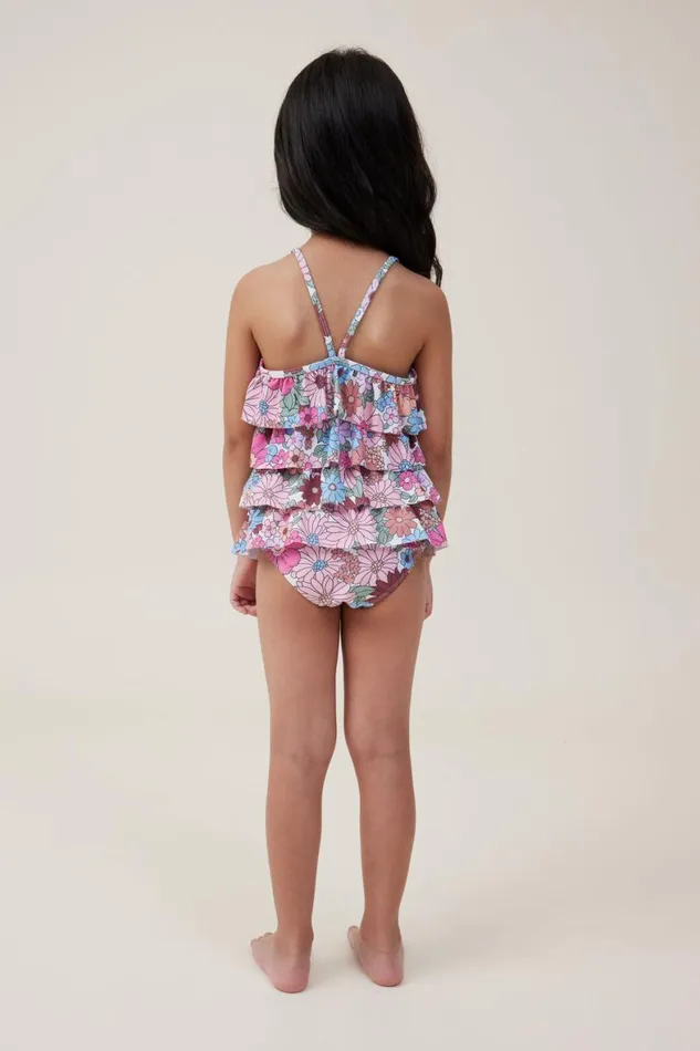 Girls 214 Swimwear Cotton On Pepper One Piece Pink Gerberaquinn Floral