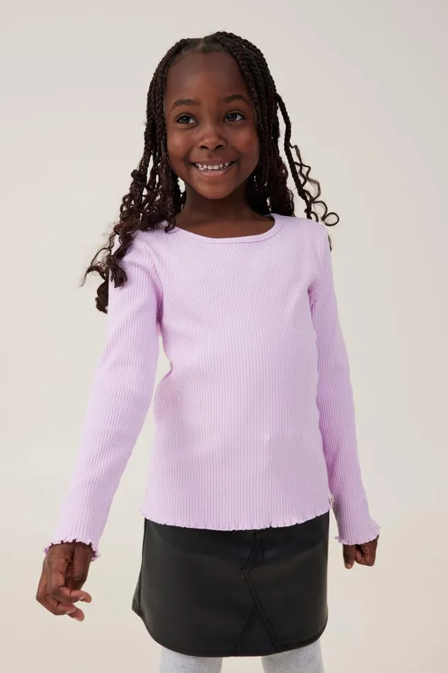 Girls 214 Tops and TShirts Cotton On Jade Crew Pale Violet