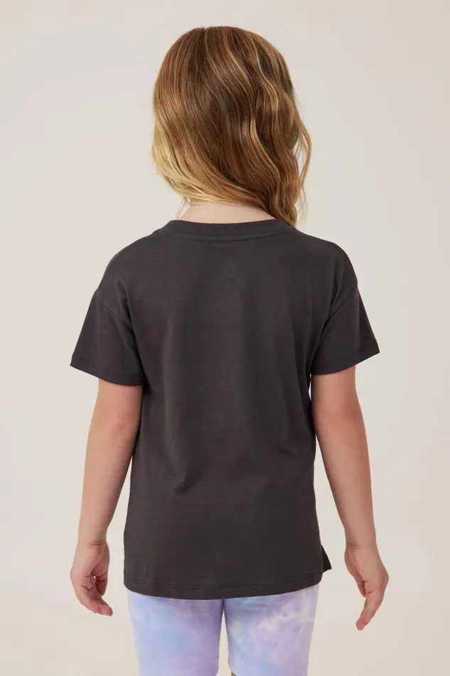 Girls 214 Tops and TShirts Cotton On Poppy Short Sleeve Print Tee Phantomuntamed Unicorn