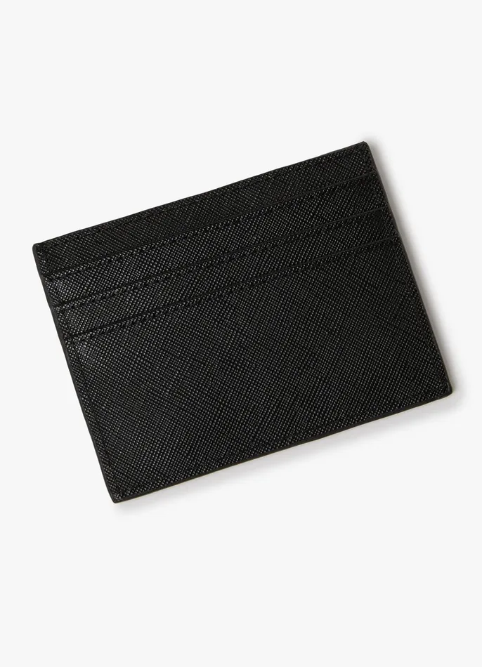 Gym King Accessories Men Debossed Card Holder 8211 Black