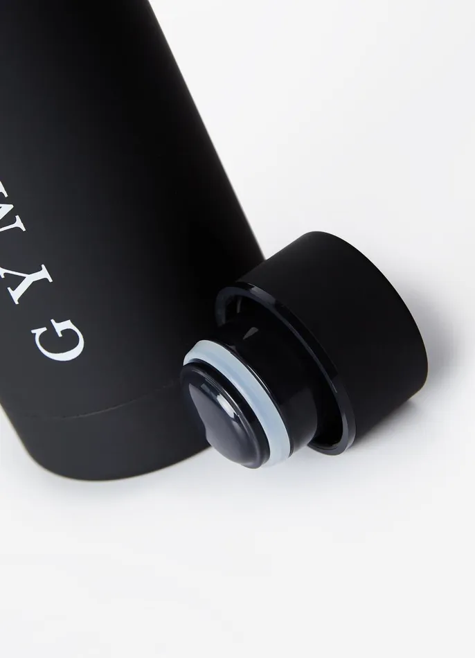 Gym King Accessories Men Stainless Steel Water Bottle 8211 BlackWhite