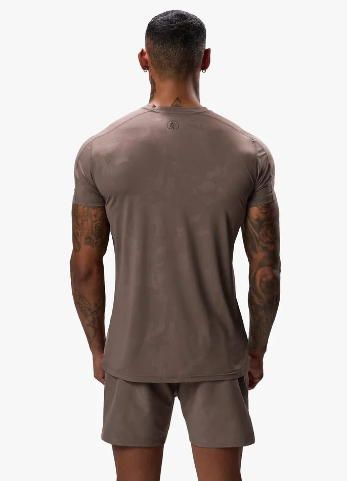 Gym King Gymwear Men Debossed Camo Tee 8211 Iron