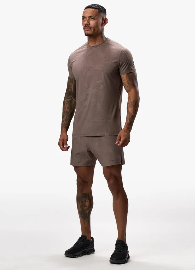 Gym King Gymwear Men Debossed Camo Tee 8211 Iron