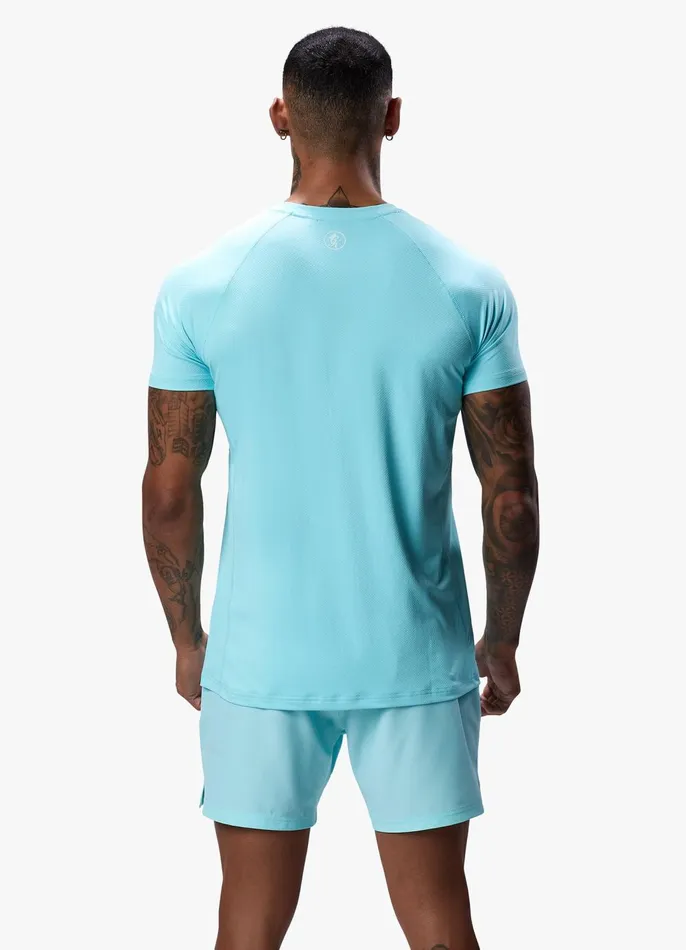 Gym King Gymwear Men Energy Tee 8211 Aqua Sky