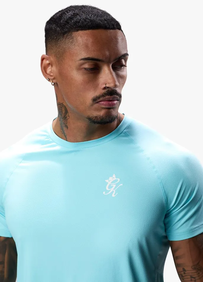 Gym King Gymwear Men Energy Tee 8211 Aqua Sky