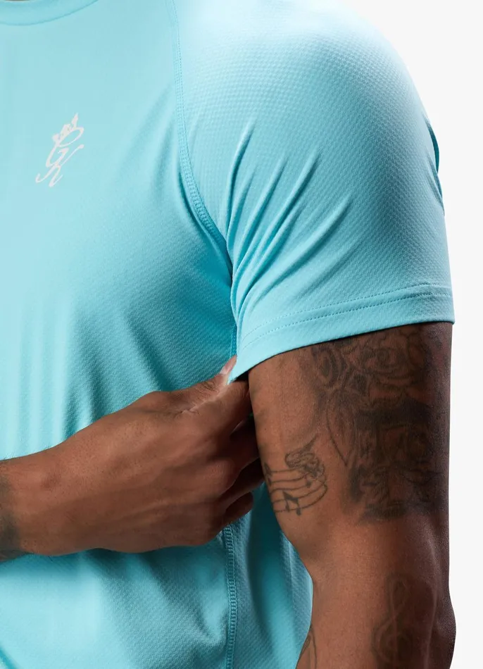 Gym King Gymwear Men Energy Tee 8211 Aqua Sky