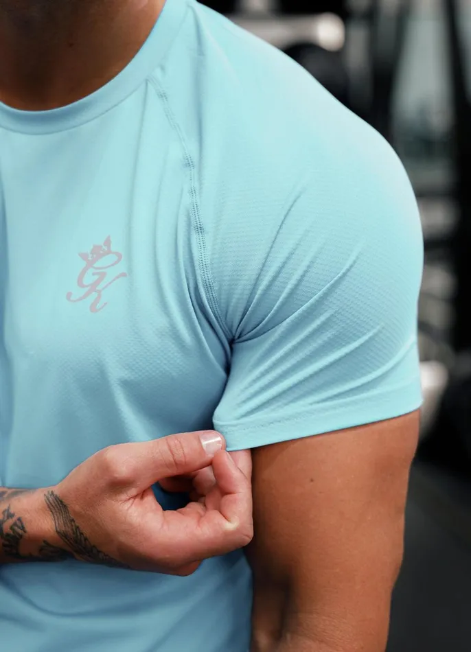Gym King Gymwear Men Energy Tee 8211 Aqua Sky
