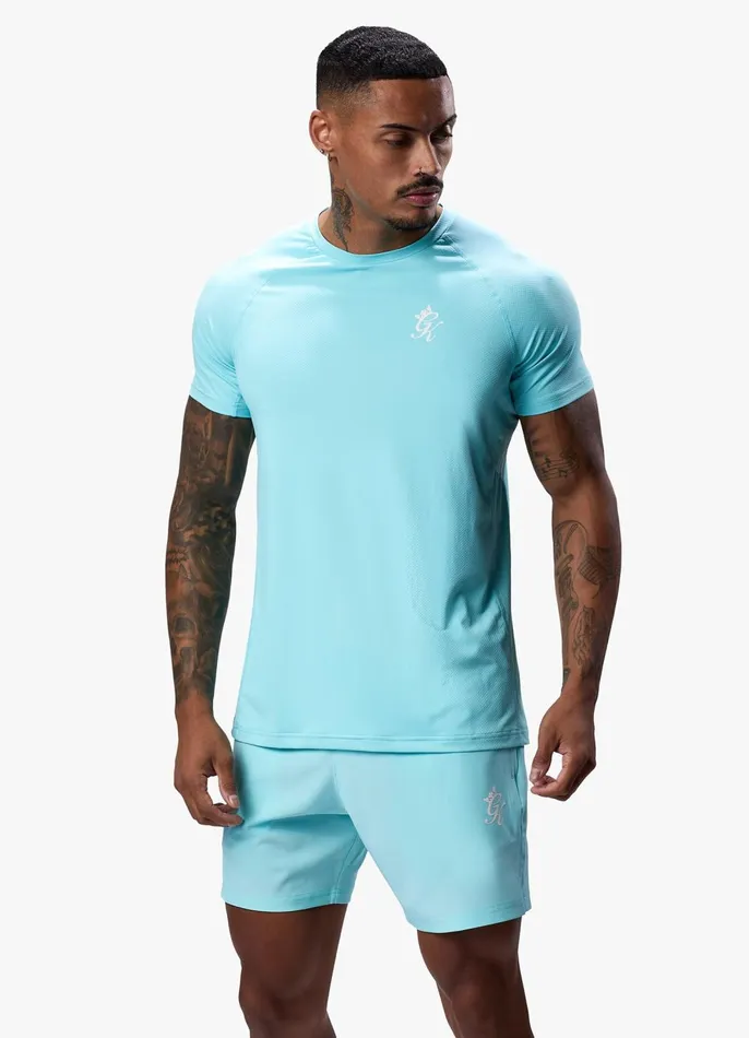Gym King Gymwear Men Energy Tee 8211 Aqua Sky