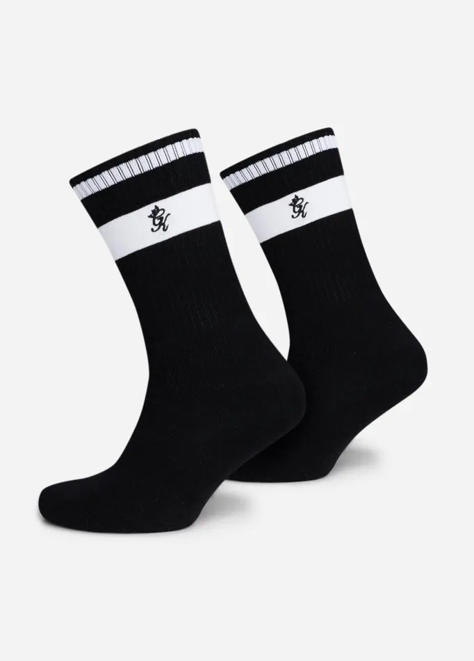 Gym King Gymwear Women Ryu Socks 2pk 8211 Black