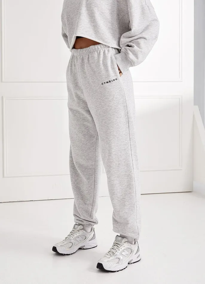 Gym King Joggers Women Move Your Way Jogger 8211 Snow Marl