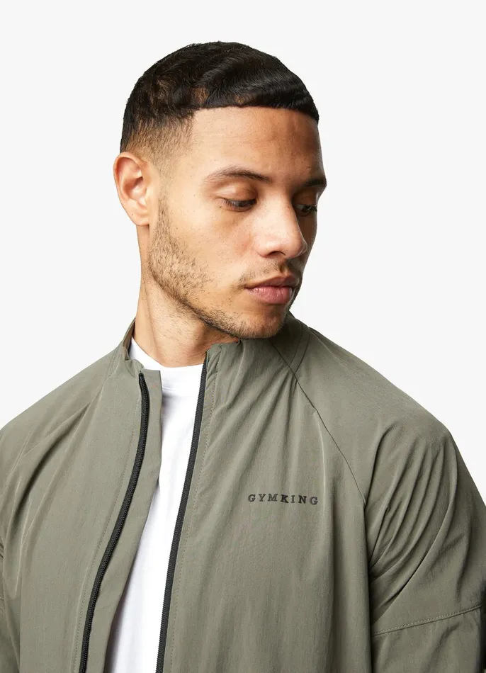 Gym King Outerwear Men Utility Woven Bomber 8211 Olive