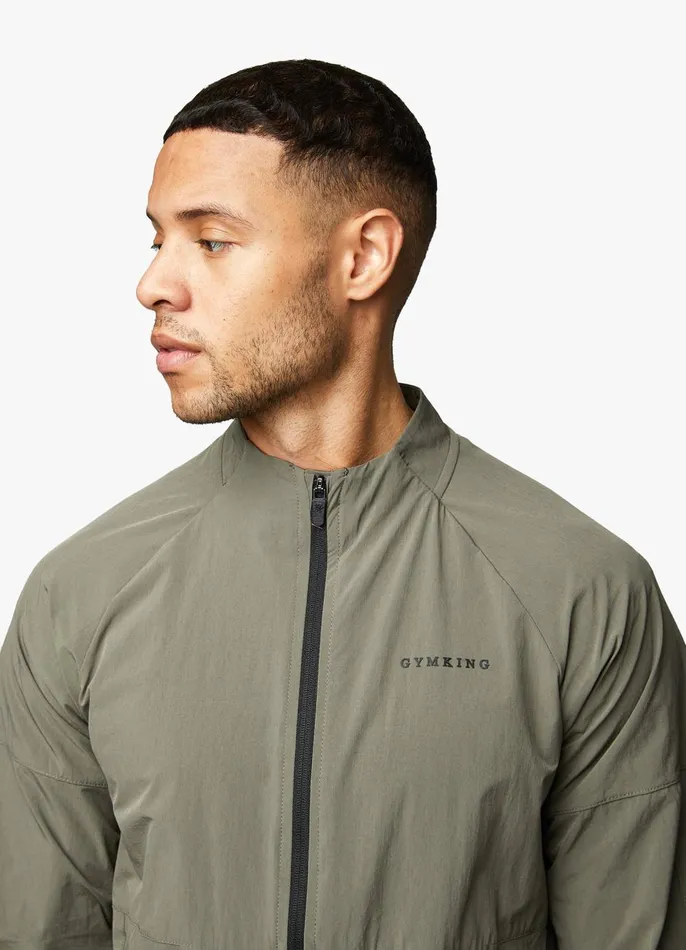 Gym King Outerwear Men Utility Woven Bomber 8211 Olive