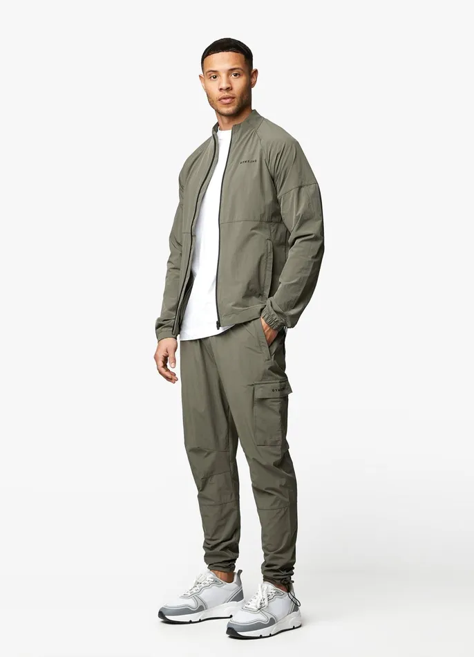 Gym King Outerwear Men Utility Woven Bomber 8211 Olive