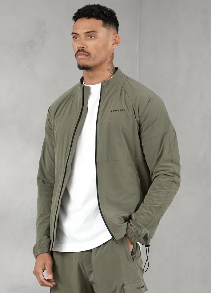 Gym King Outerwear Men Utility Woven Bomber 8211 Olive