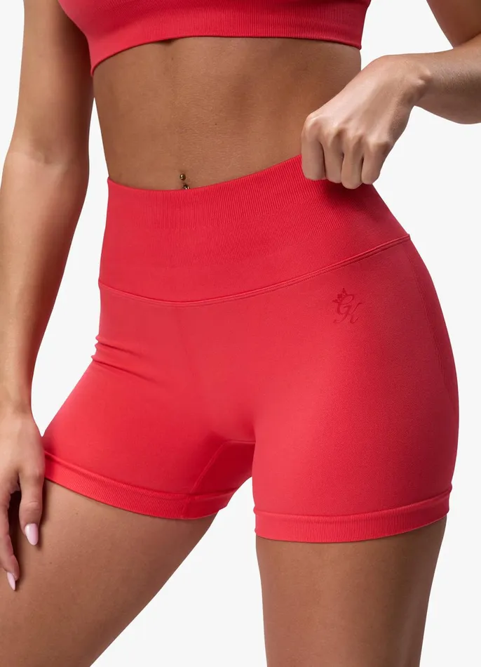 Gym King Shorts Women Sculpt Seamless 3034 Short 8211 Coral Red