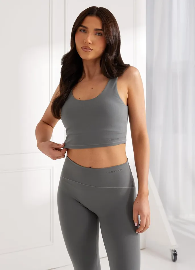 Gym King Sports Bras Women Peach Luxe Tank 8211 Dark Sage Luxe
