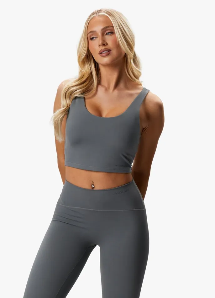 Gym King Sports Bras Women Peach Luxe Tank 8211 Dark Sage Luxe