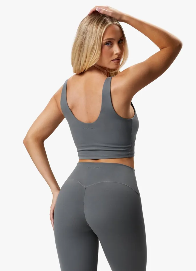 Gym King Sports Bras Women Peach Luxe Tank 8211 Dark Sage Luxe