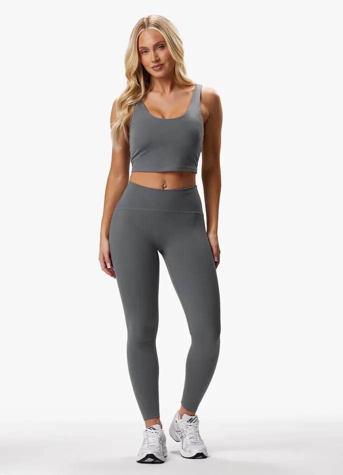 Gym King Sports Bras Women Peach Luxe Tank 8211 Dark Sage Luxe