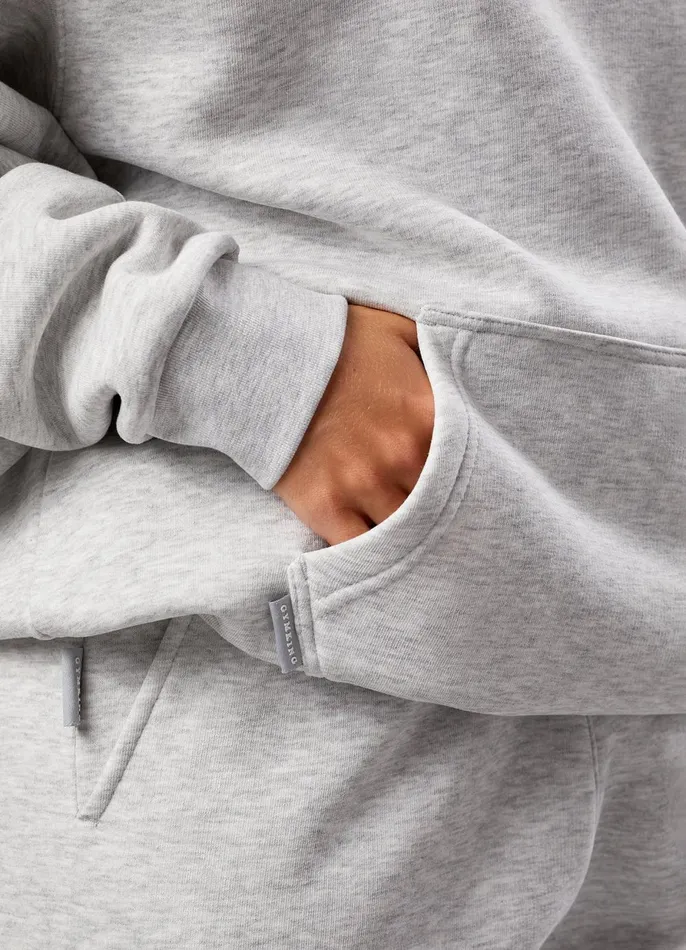 Gym King Sweatshirts and Hoodies Women 365 Relaxed Fit Fleece Hoodie 8211 Snow Marl