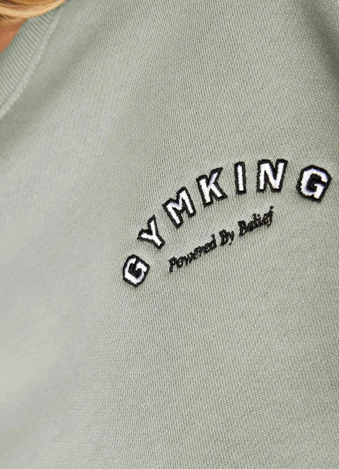 Gym King Sweatshirts and Hoodies Women Radiance Crop Sweatshirt 8211 Matcha Green