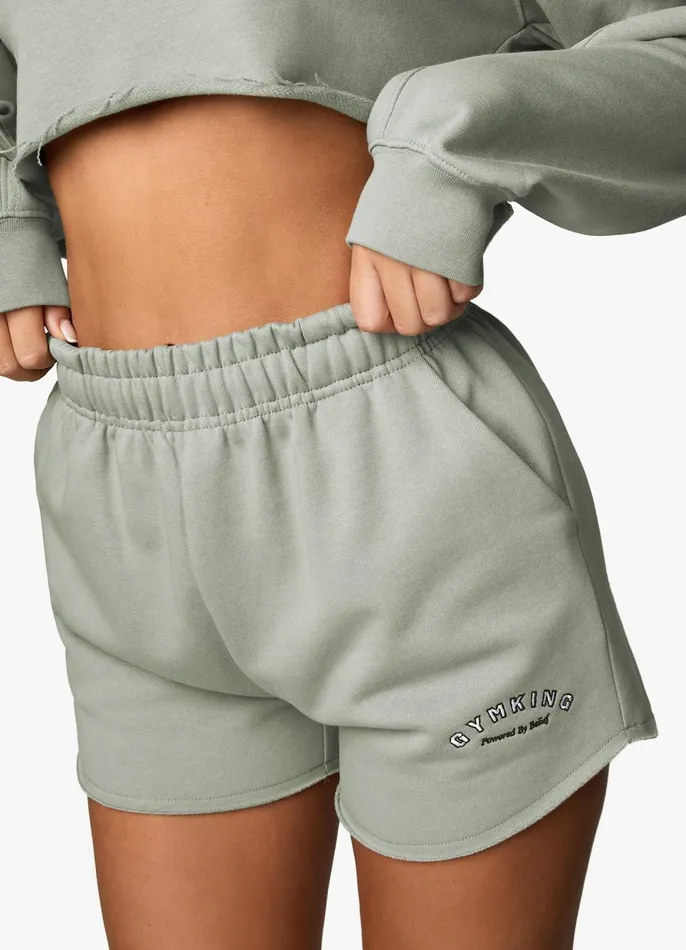Gym King Sweatshirts and Hoodies Women Radiance Crop Sweatshirt 8211 Matcha Green