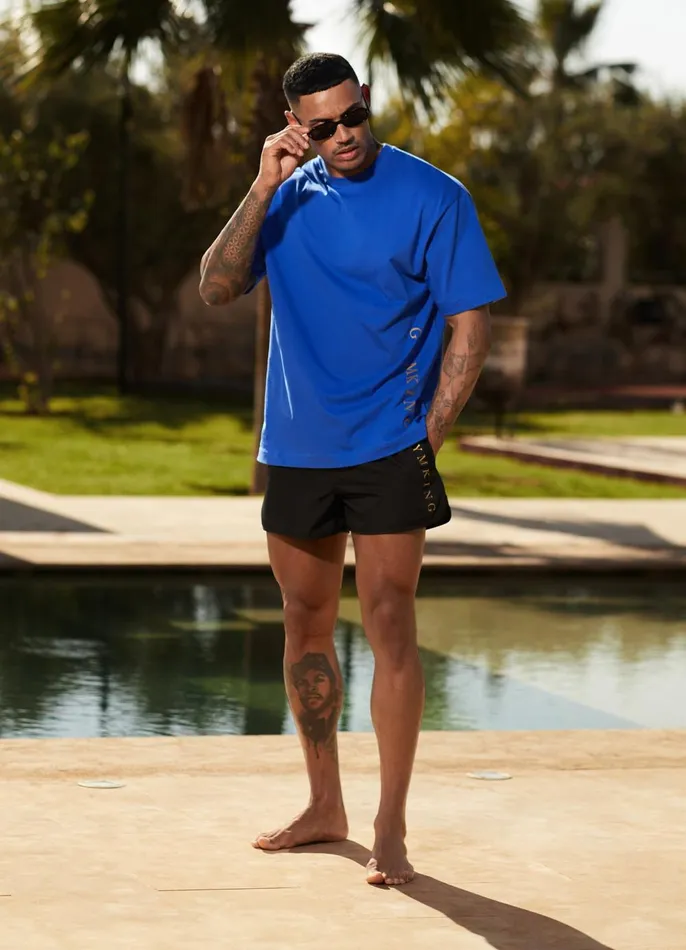 Gym King TShirts Men Blaze Jersey Tee 8211 Sonic Blue