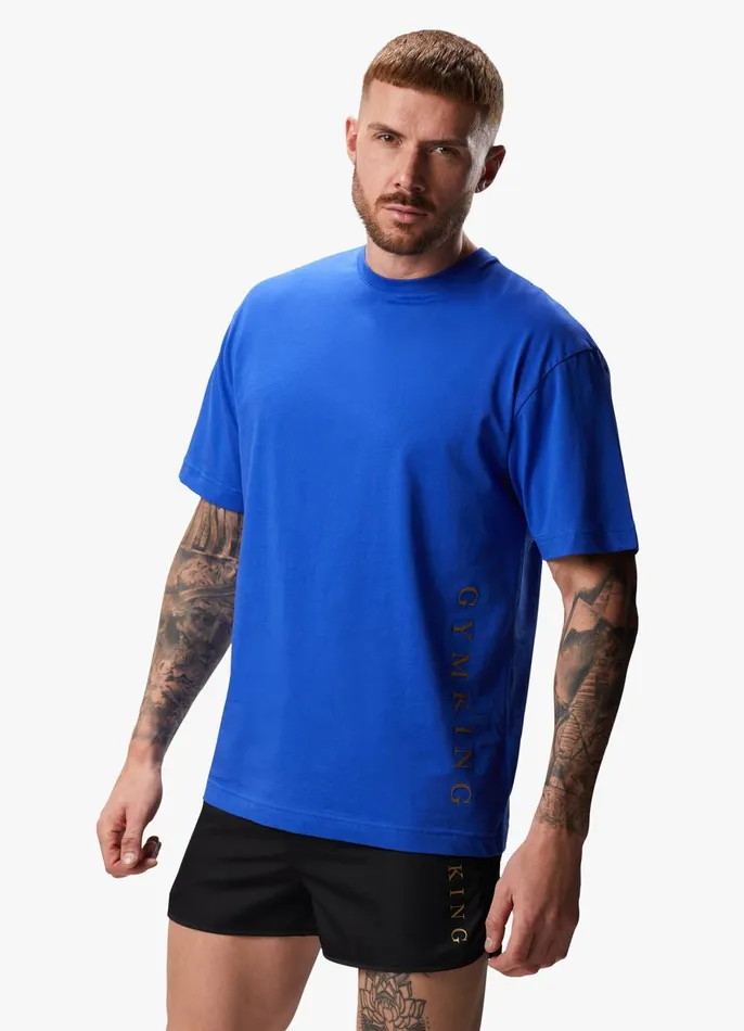 Gym King TShirts Men Blaze Jersey Tee 8211 Sonic Blue