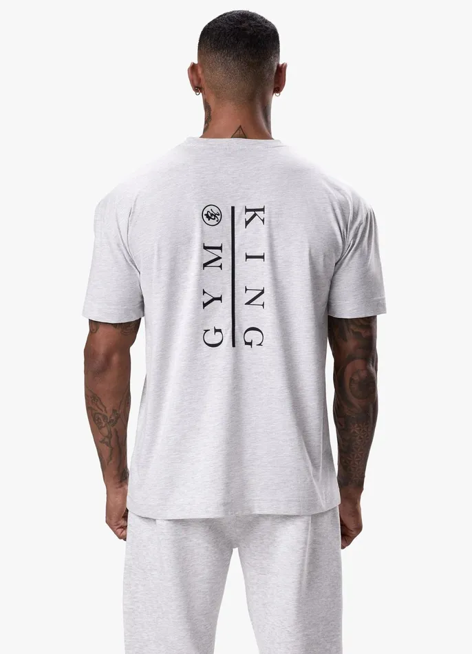 Gym King TShirts Men Division Tee 8211 Snow Marl