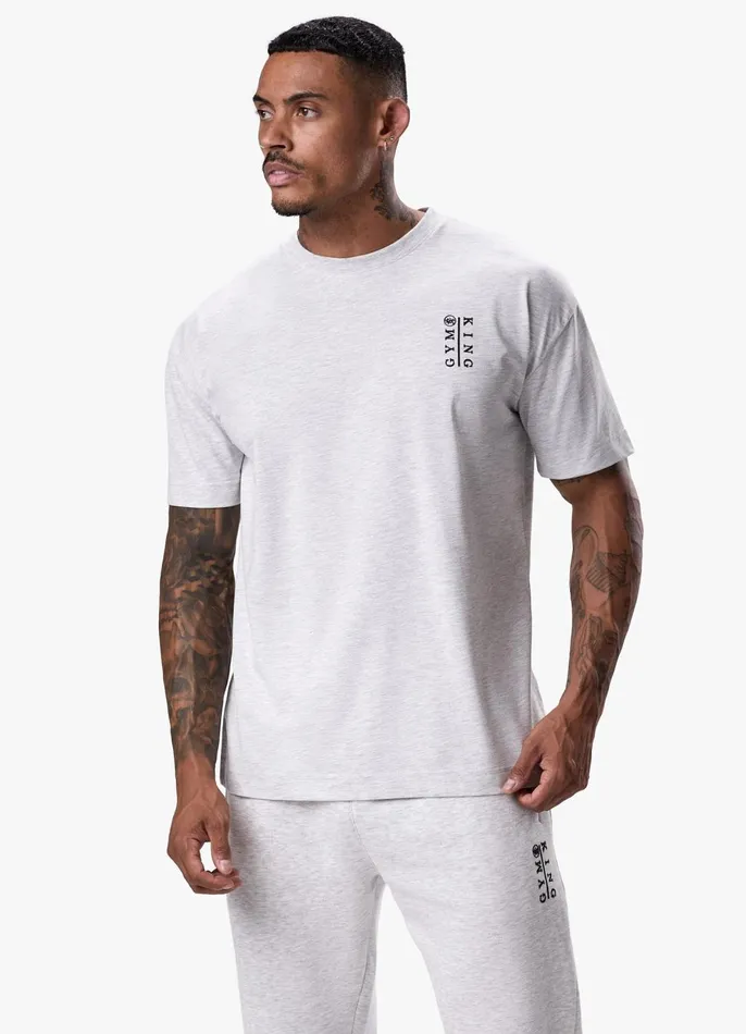 Gym King TShirts Men Division Tee 8211 Snow Marl