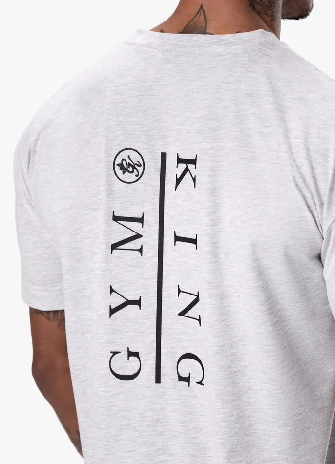 Gym King TShirts Men Division Tee 8211 Snow Marl