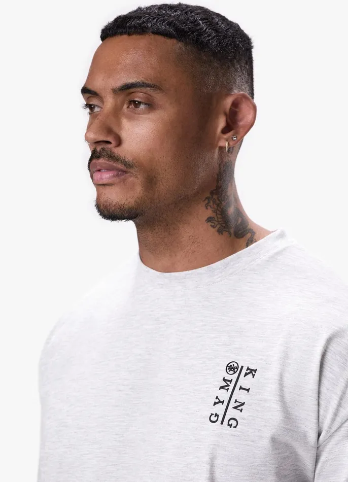 Gym King TShirts Men Division Tee 8211 Snow Marl