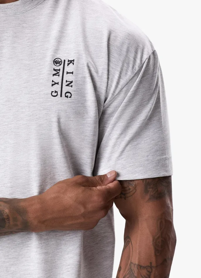 Gym King TShirts Men Division Tee 8211 Snow Marl