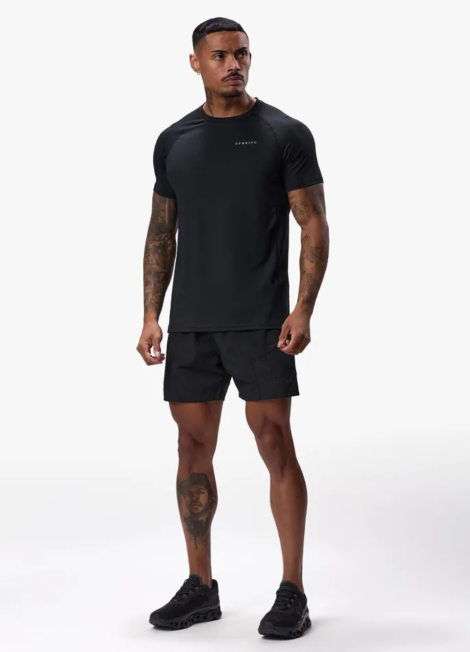 Gym King TShirts Men Energy Linear Tee 8211 Black