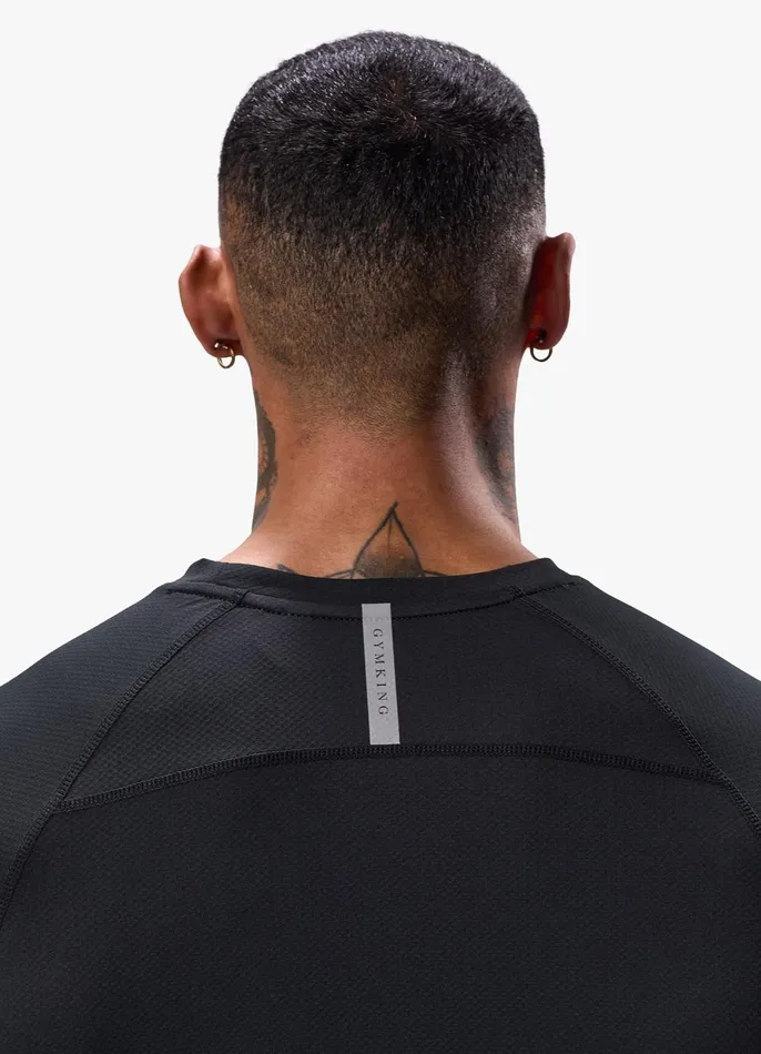 Gym King TShirts Men Energy Linear Tee 8211 Black