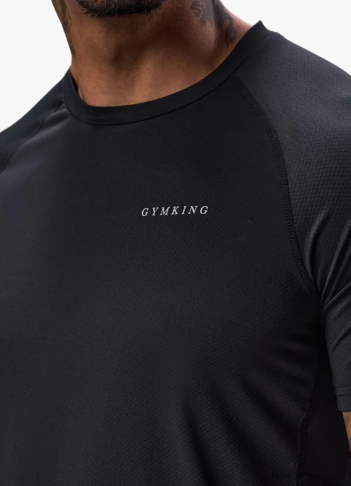 Gym King TShirts Men Energy Linear Tee 8211 Black