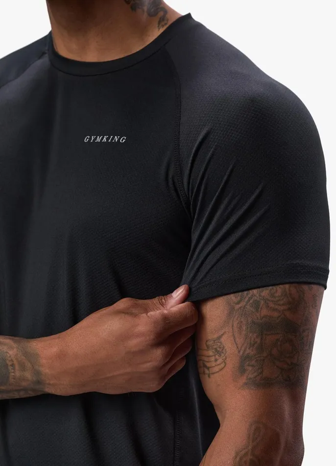 Gym King TShirts Men Energy Linear Tee 8211 Black