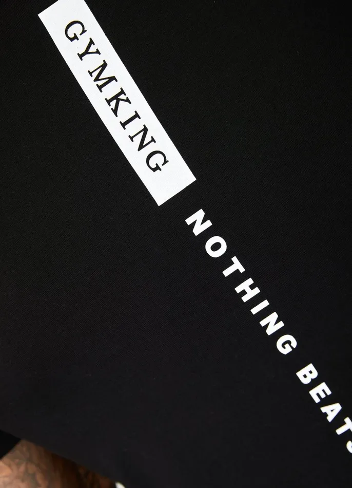 Gym King TShirts Men Nothing Beats Belief Tee 8211 BlackWhite