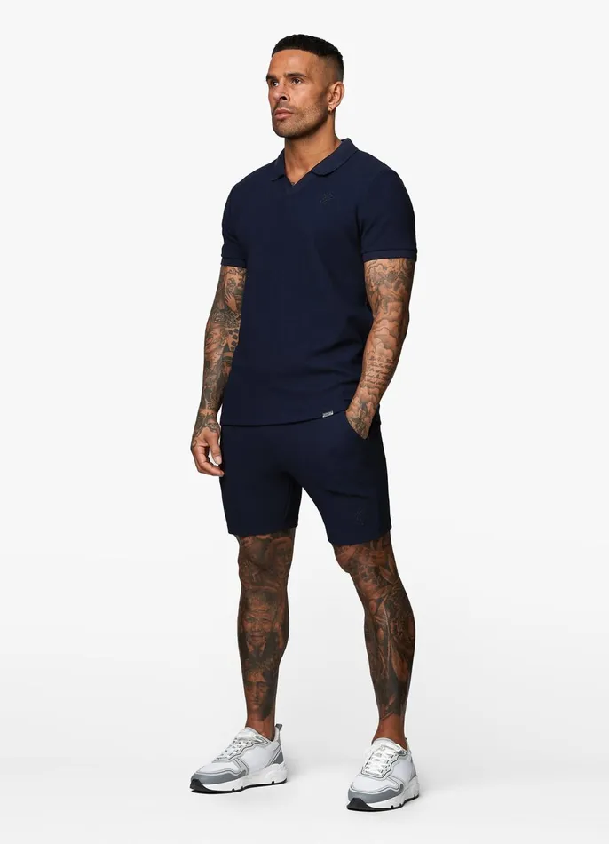 Gym King TShirts Men Signature Texture Polo 8211 Navy