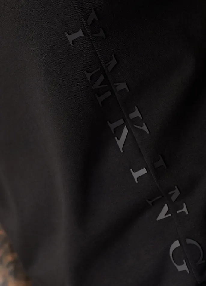 Gym King TShirts Men Split Linear Tee 8211 Black