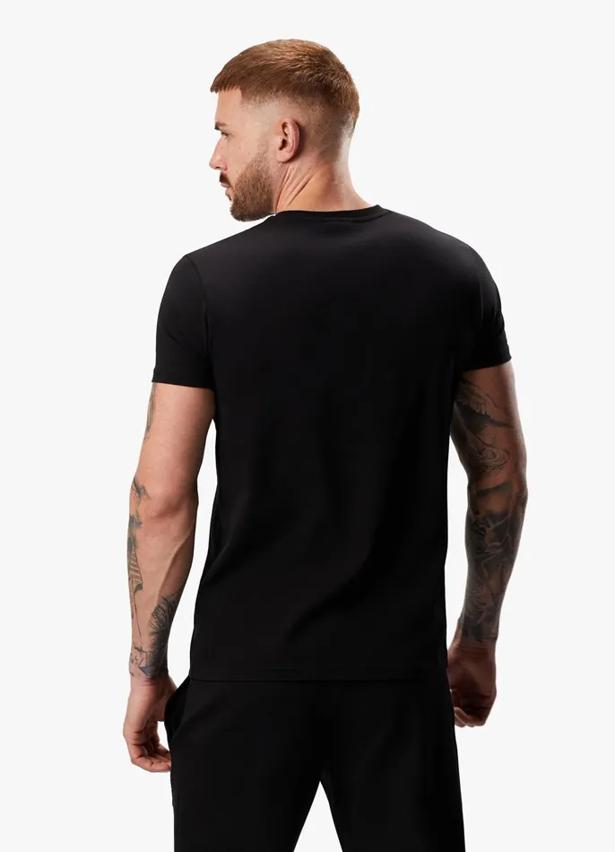Gym King TShirts Men Split Linear Tee 8211 Black