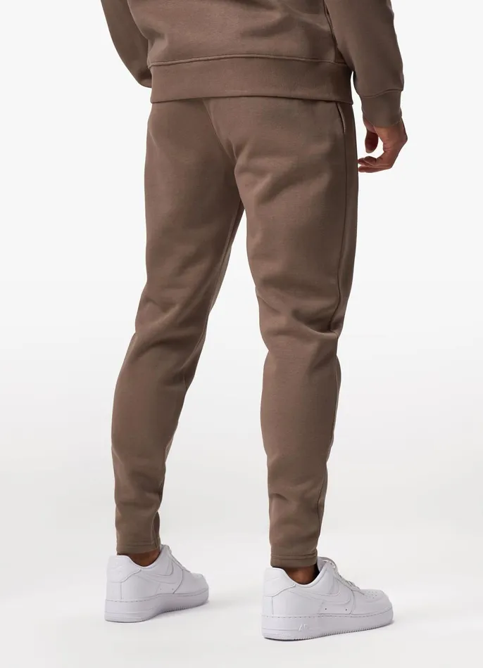 Gym King Tracksuit Bottoms Men Pro Logo Jogger 8211 Dark Taupe