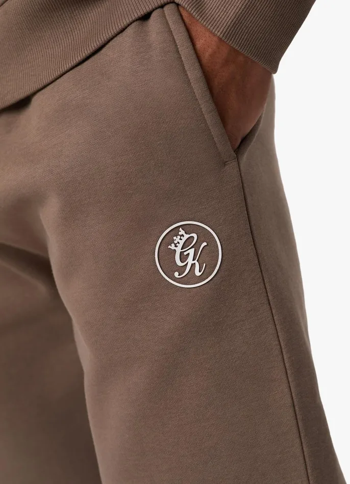 Gym King Tracksuit Bottoms Men Pro Logo Jogger 8211 Dark Taupe